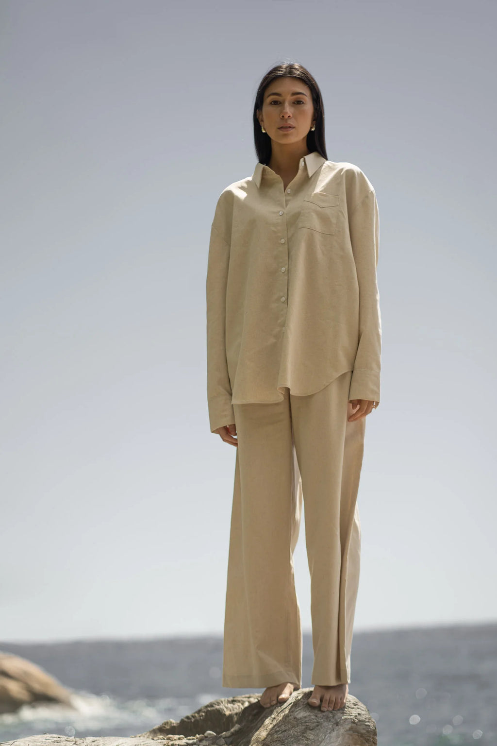 Jane Button Up- White Birch