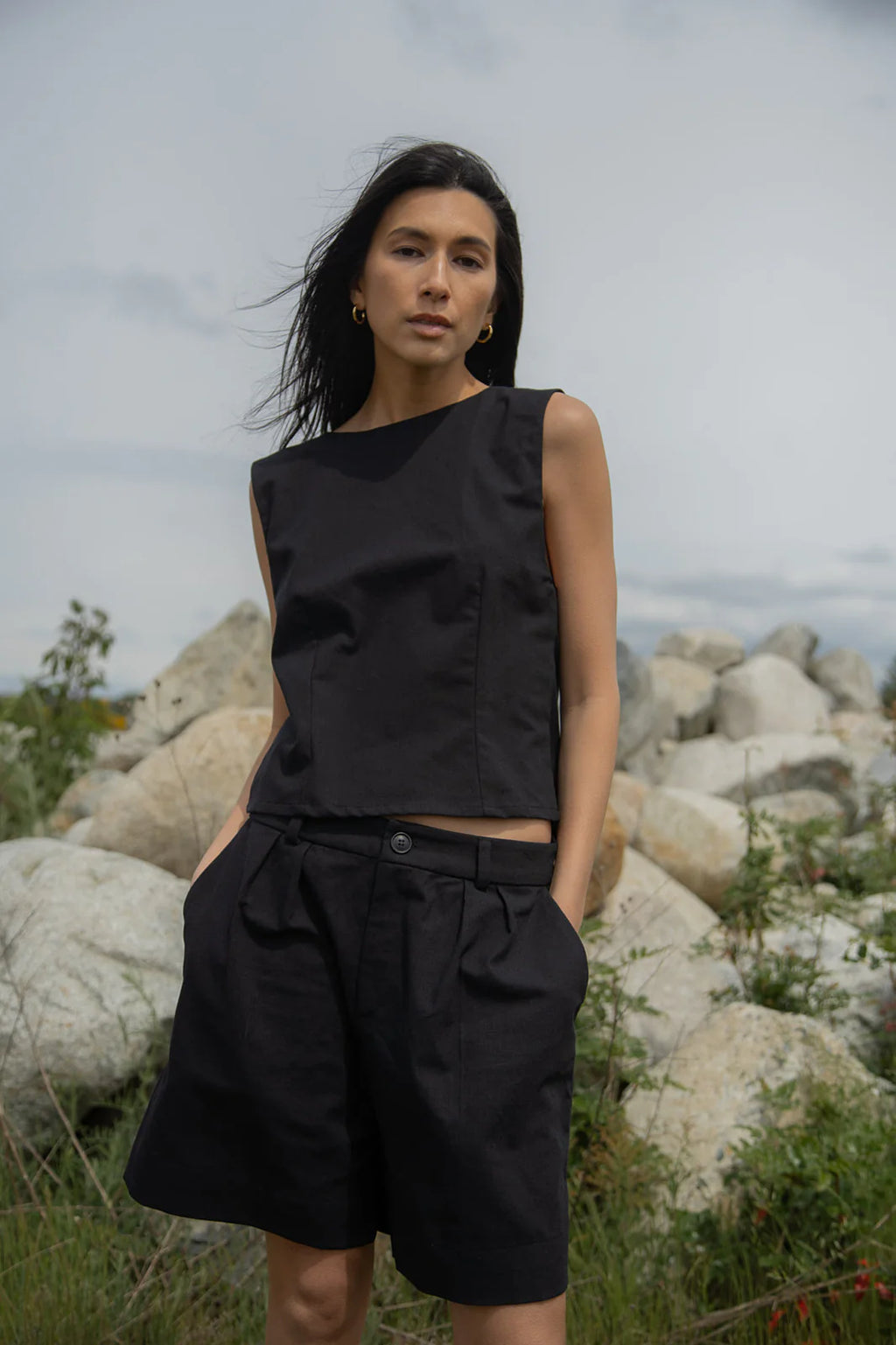 Reversible Kate Tank - Black