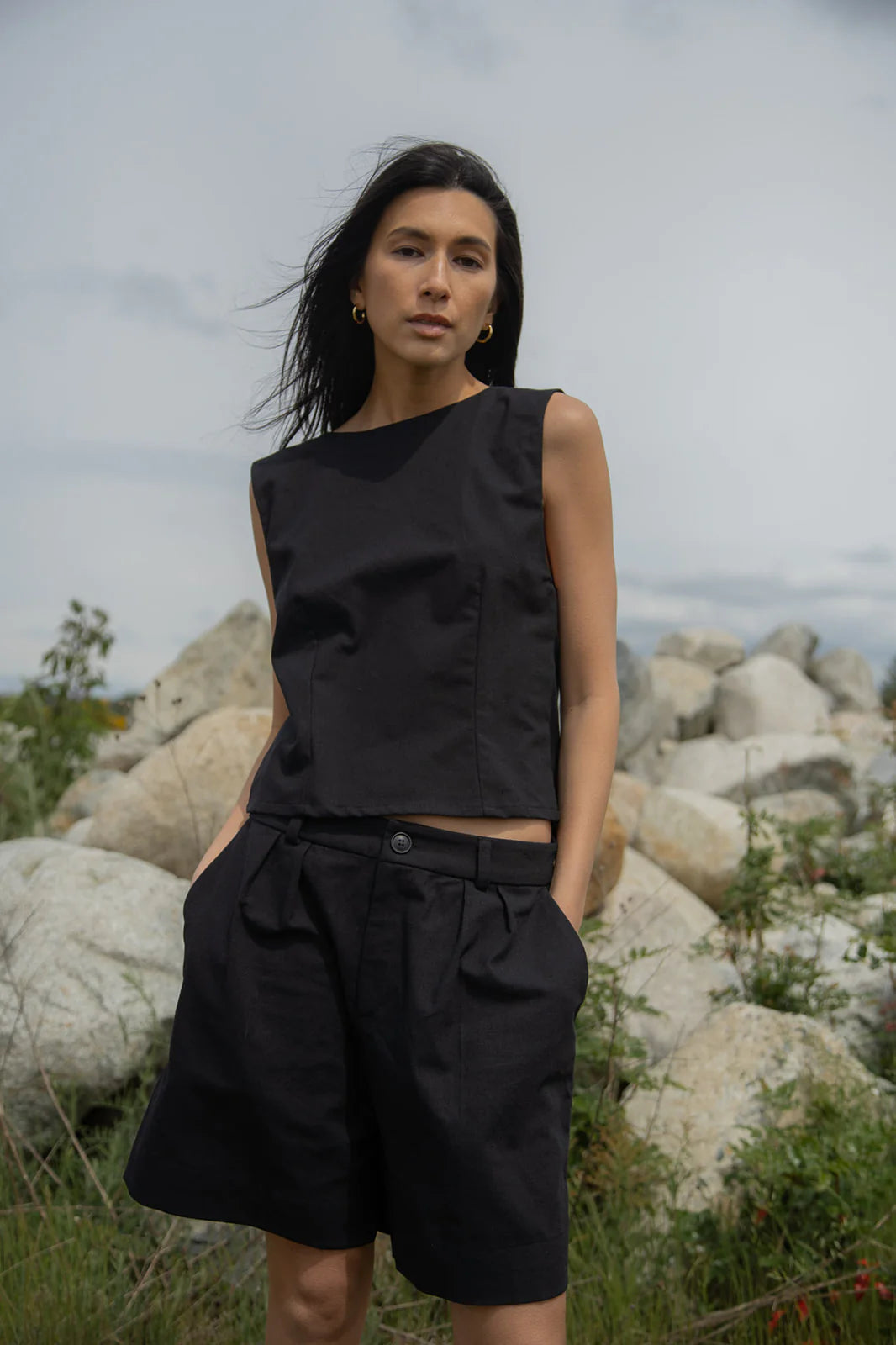 Reversible Kate Tank - Black