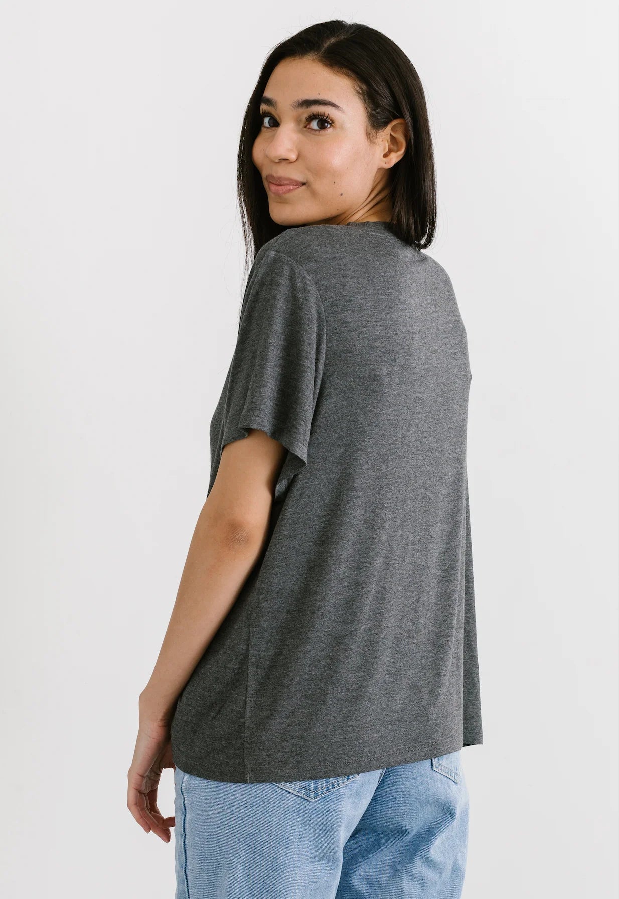 Love is Kind Box Tee- Charcoal