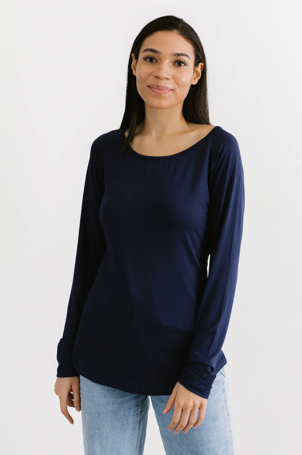 Beautiful Moments - Long Sleeve Deep Navy Shirt