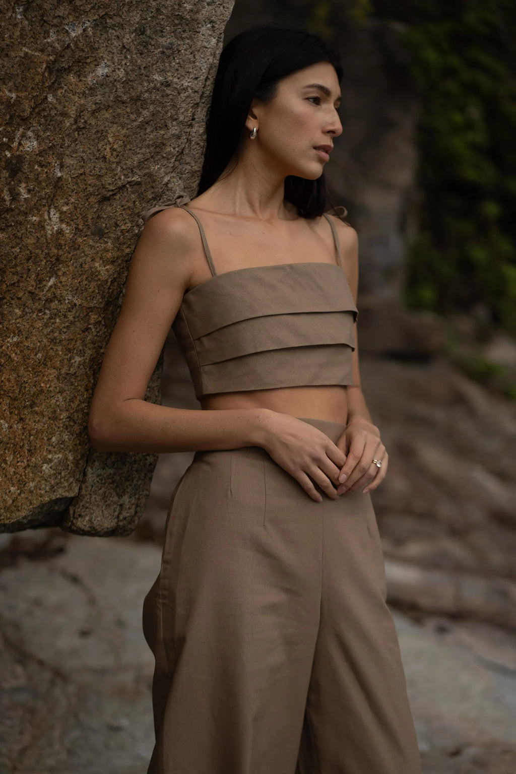 Richard Tie Top- Mocha