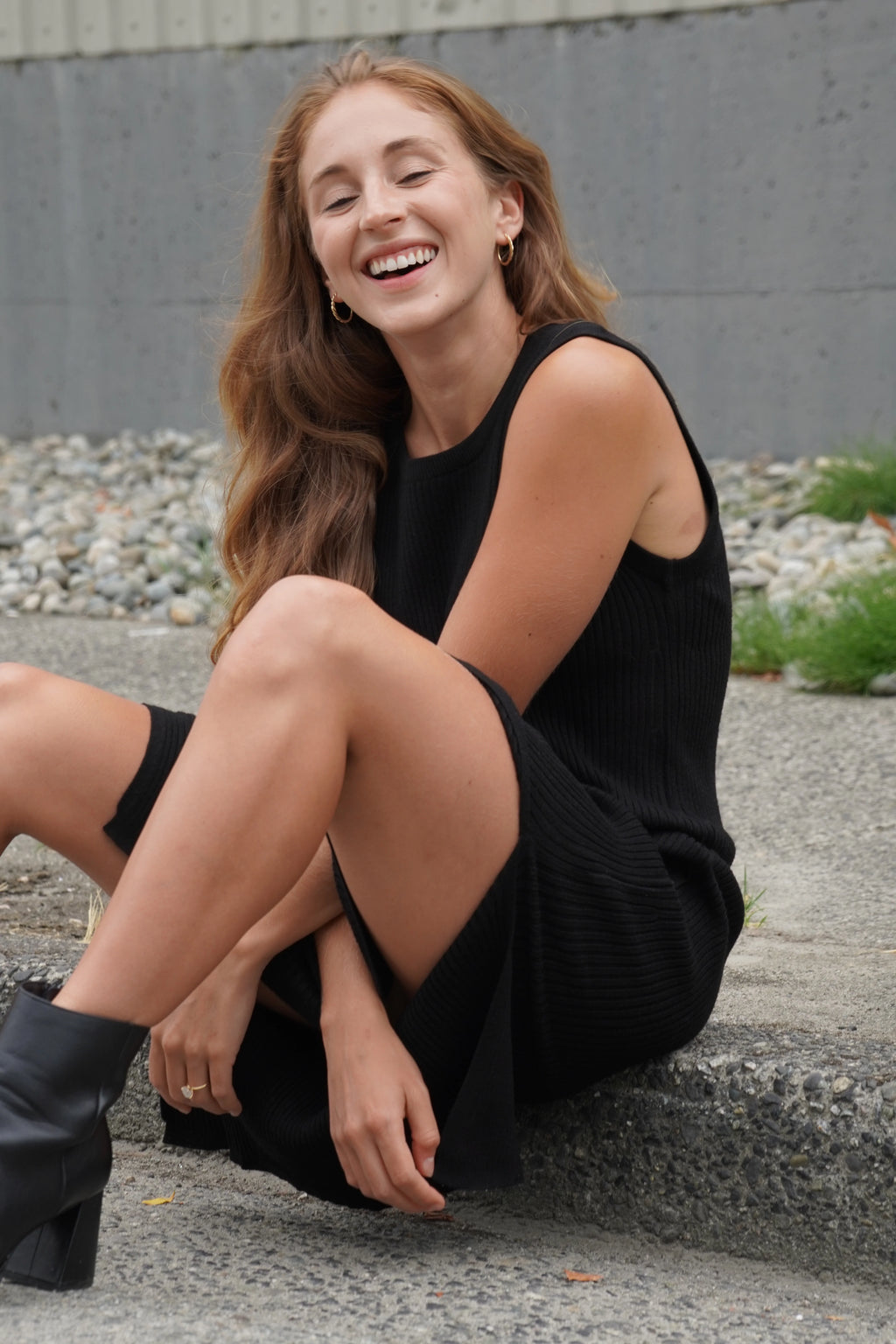 Jasper Dress in True Black