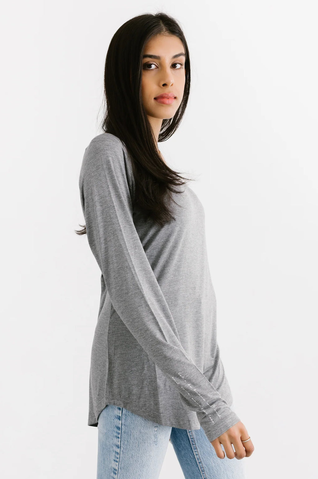 Brave & Kind - Long Sleeve Grey Shirt