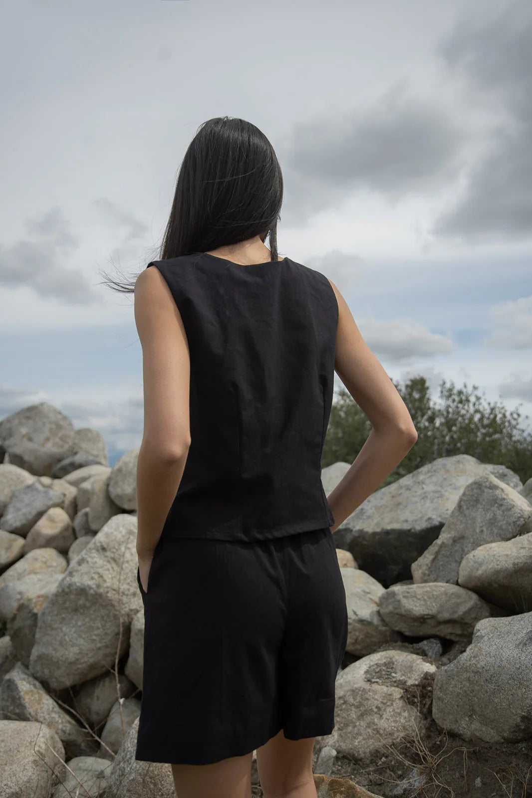 Reversible Kate Tank - Black