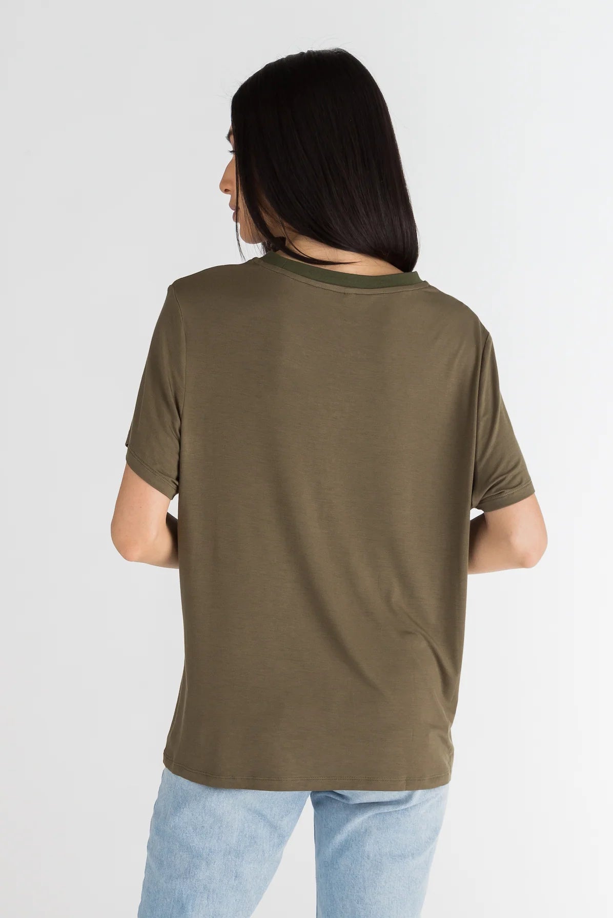 Trust the Timing Box Tee- Evergreen