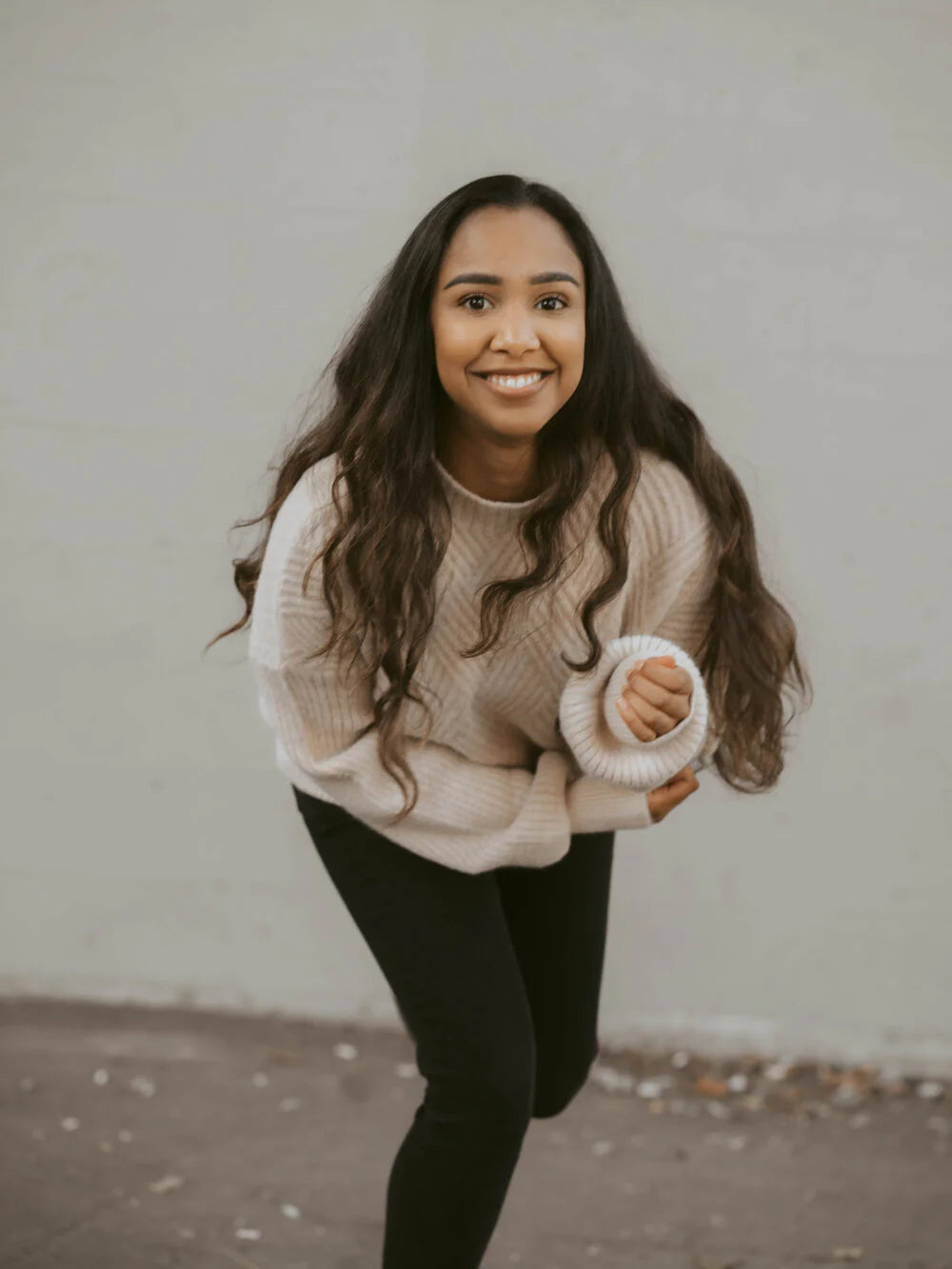 You Are Fearless- Caramel Knit Sweater