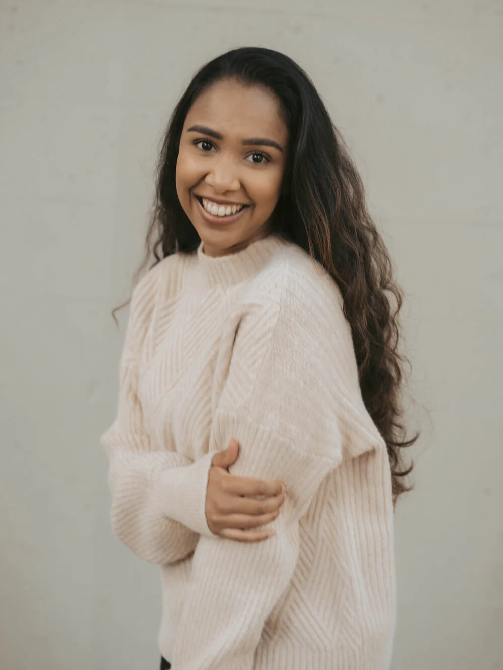 You Are Fearless- Caramel Knit Sweater