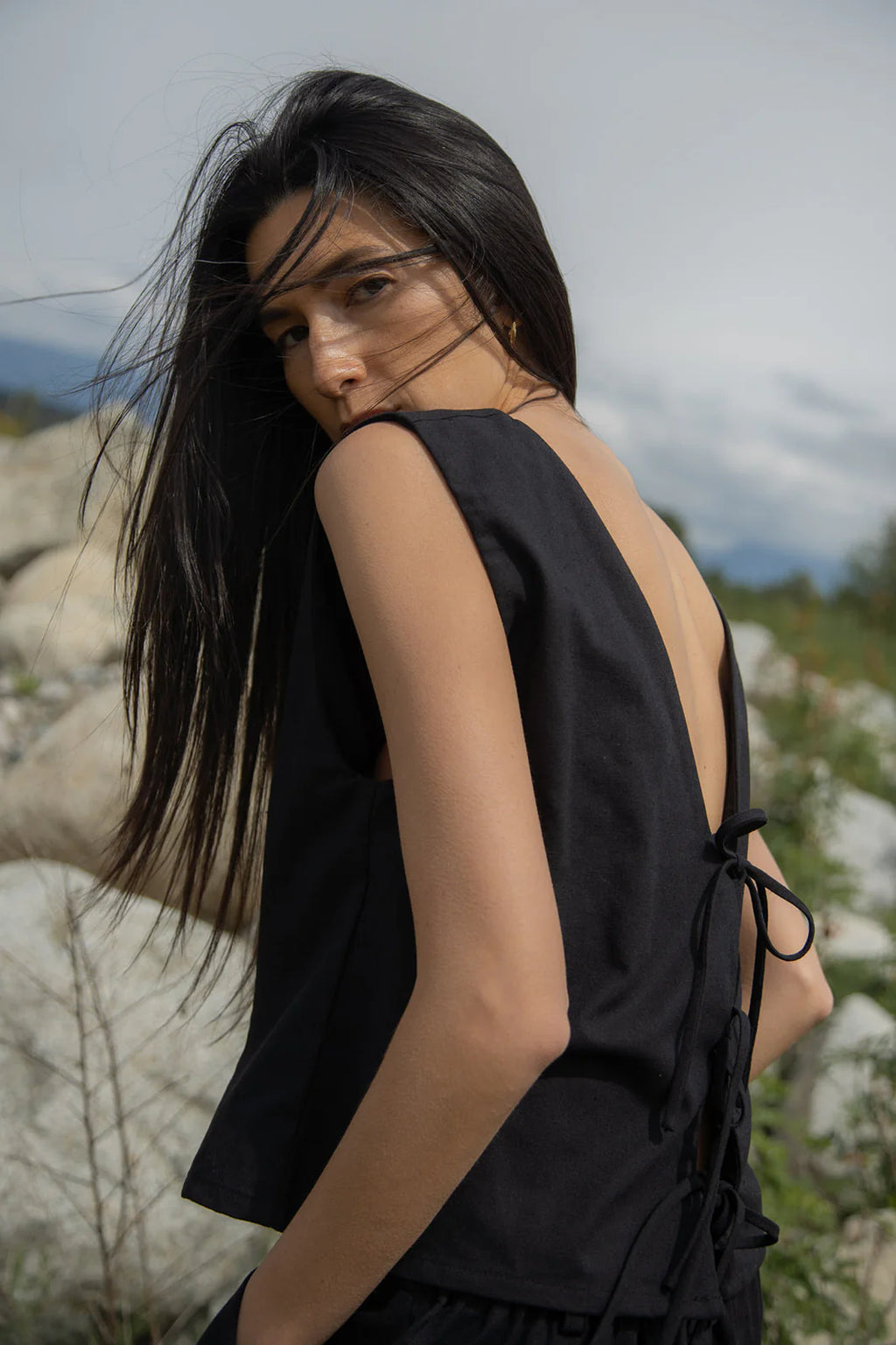 Reversible Kate Tank - Black