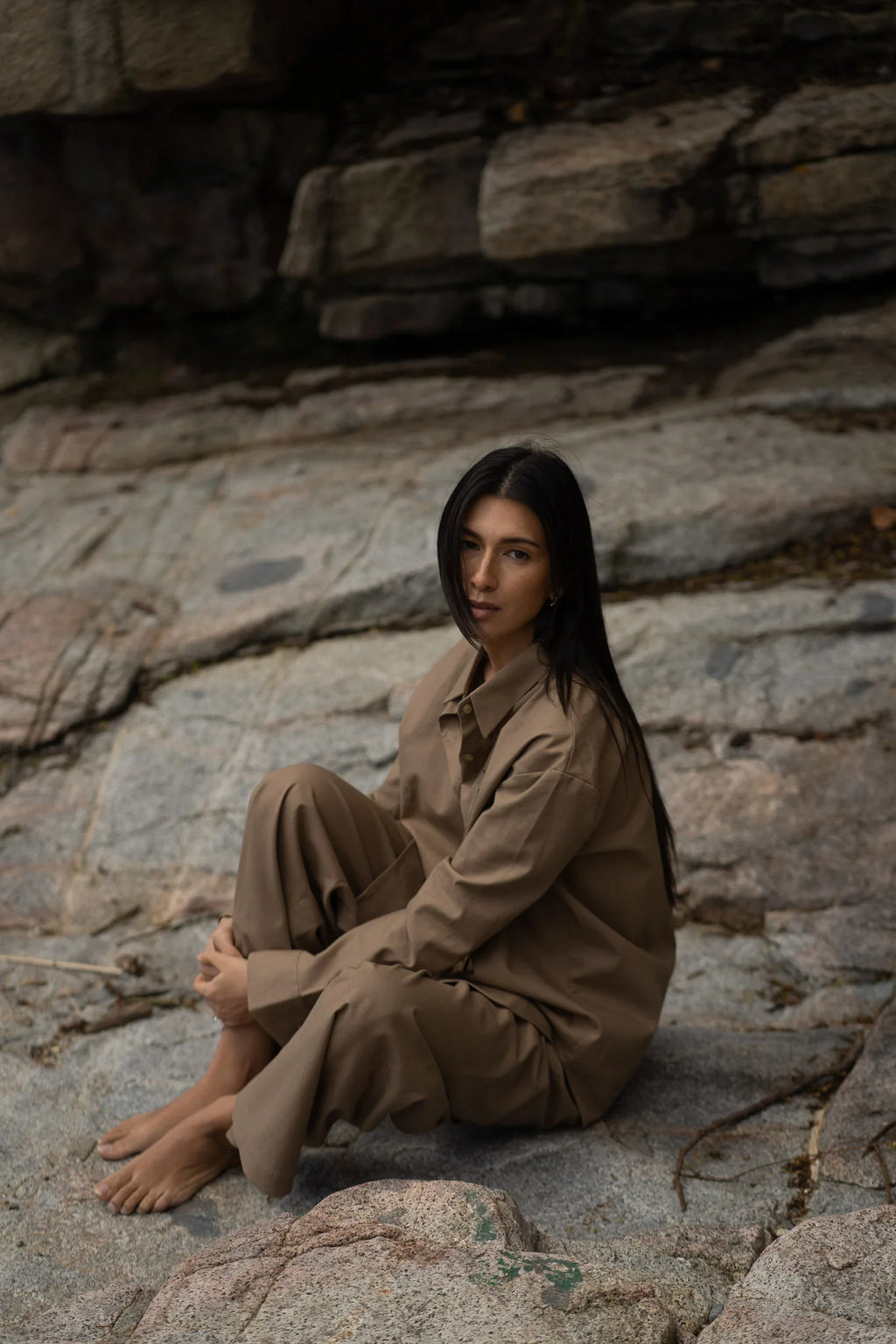 Jane Button Up- Mocha