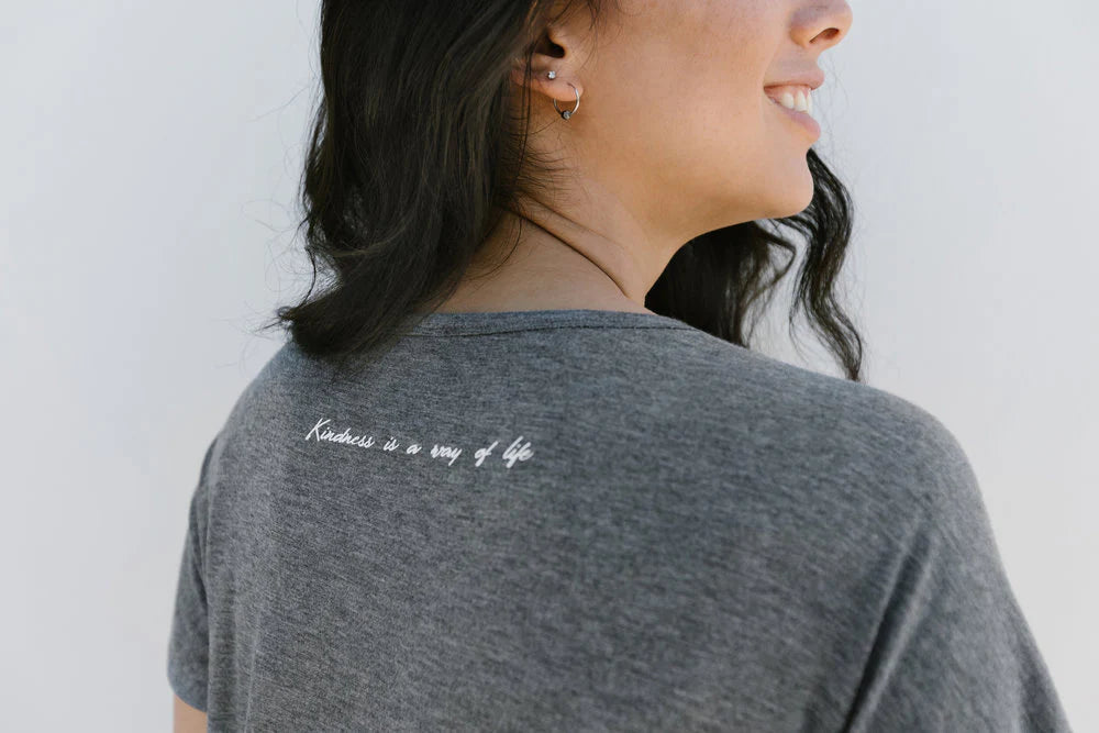 Kindness Is A Way Of Life Grey T-Shirt