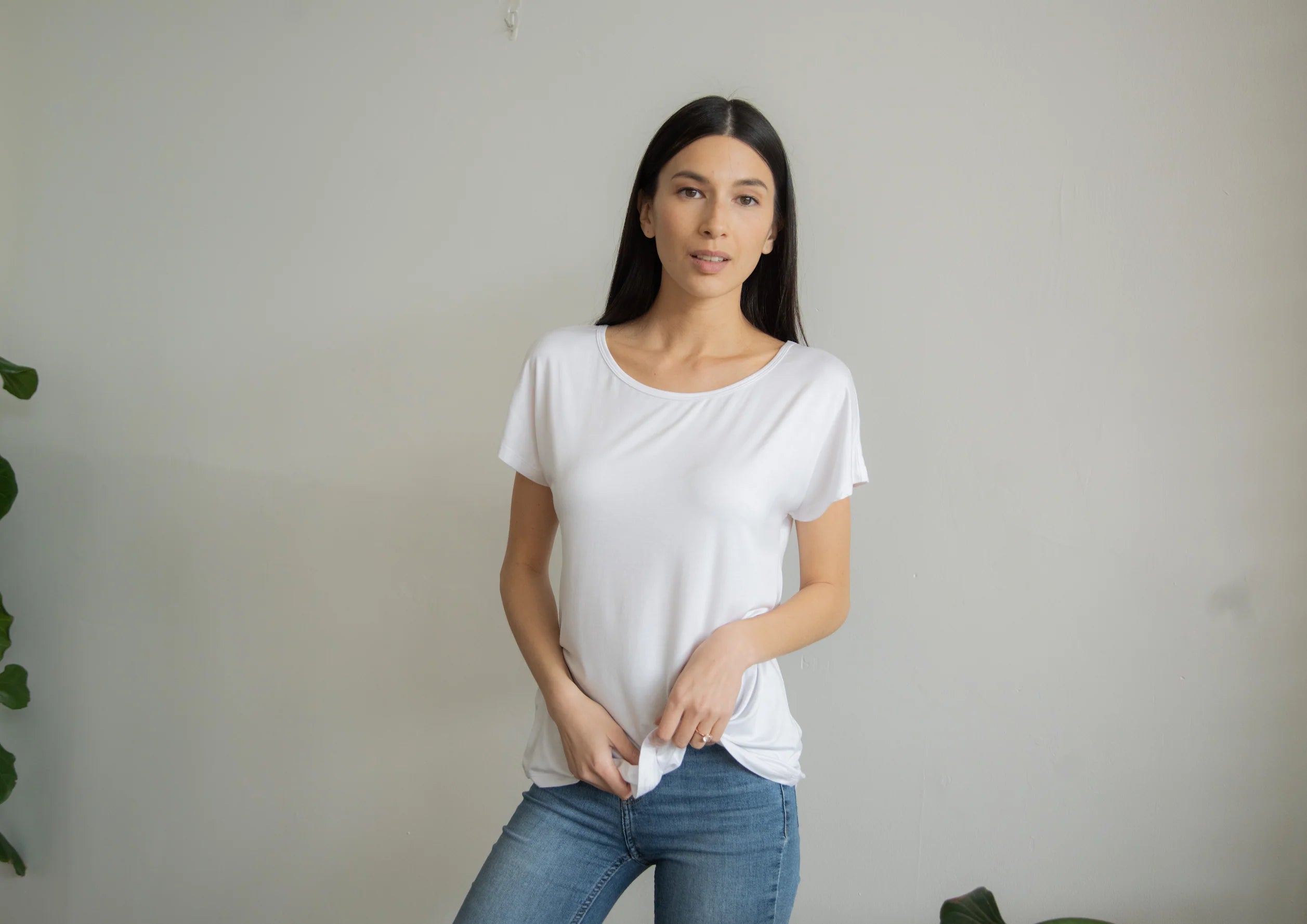 Let's be brave and kind, and love more than less- Scoop Neck Tee