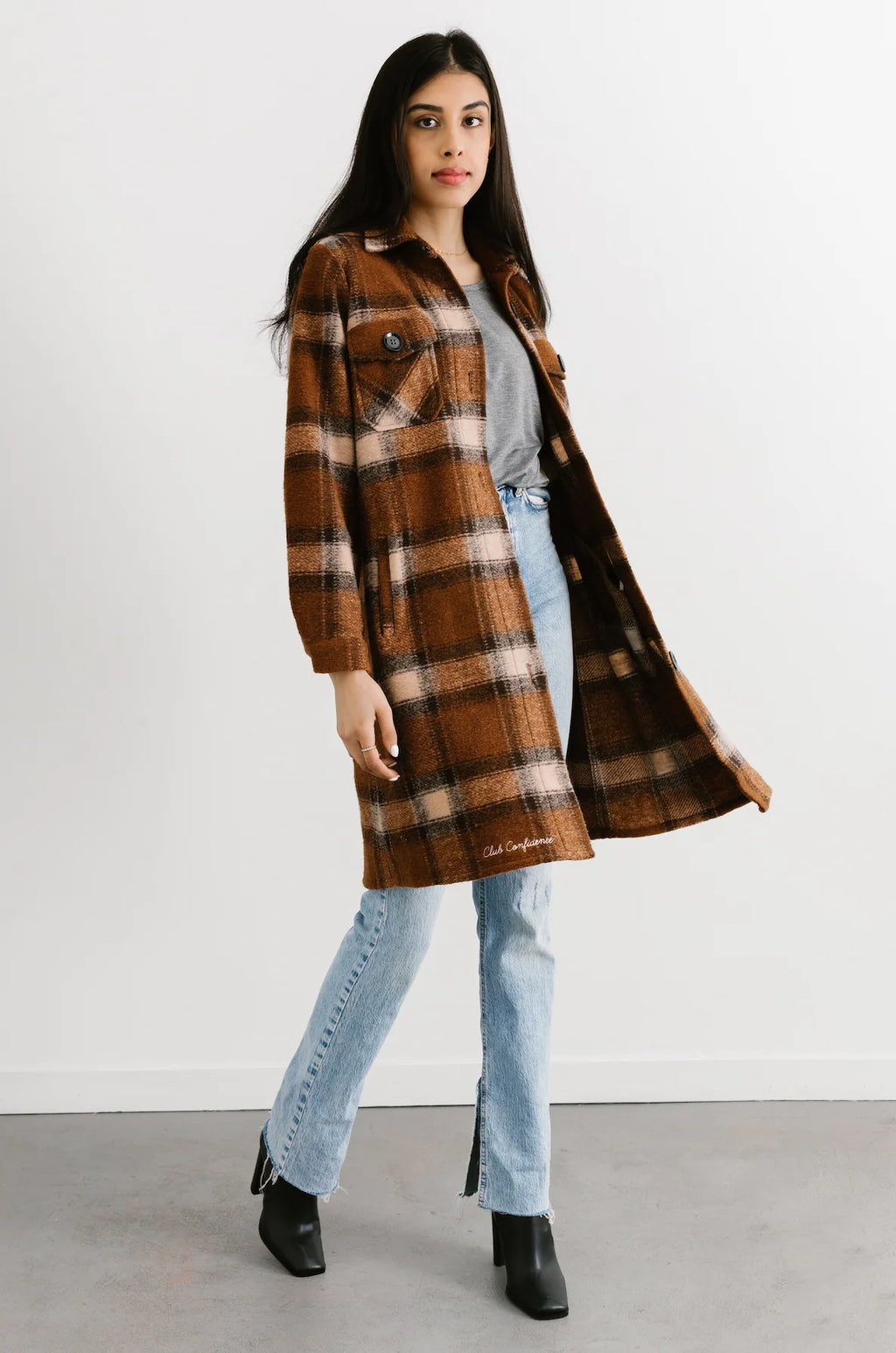 Club Confidence Coat- Mocha