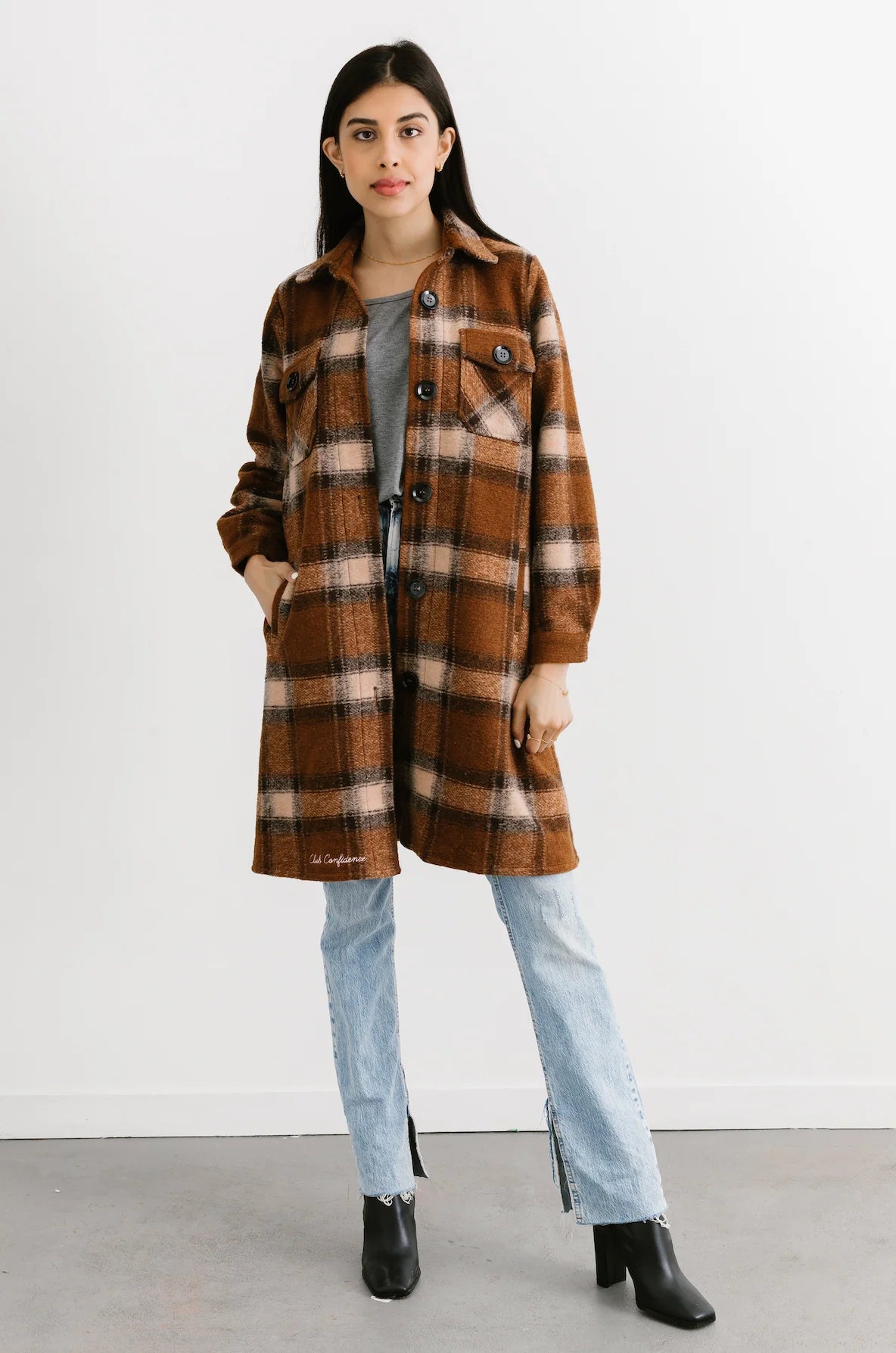 Club Confidence Coat- Mocha