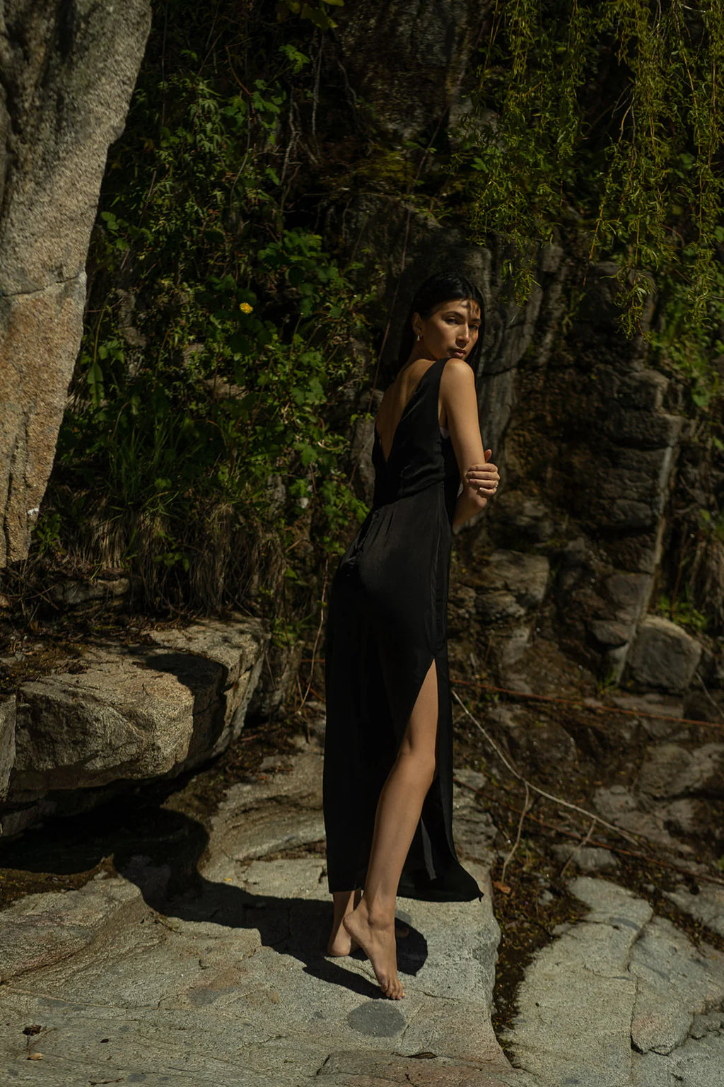 Jake Slip Dress- Black