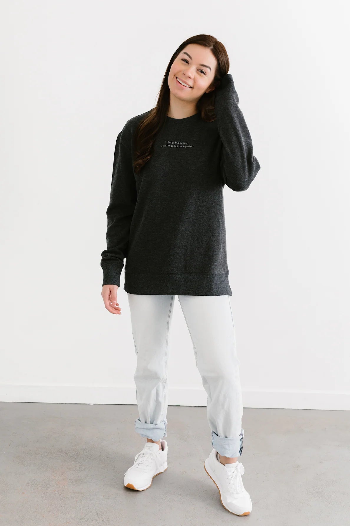 Sweet Sunday Sweater- Charcoal