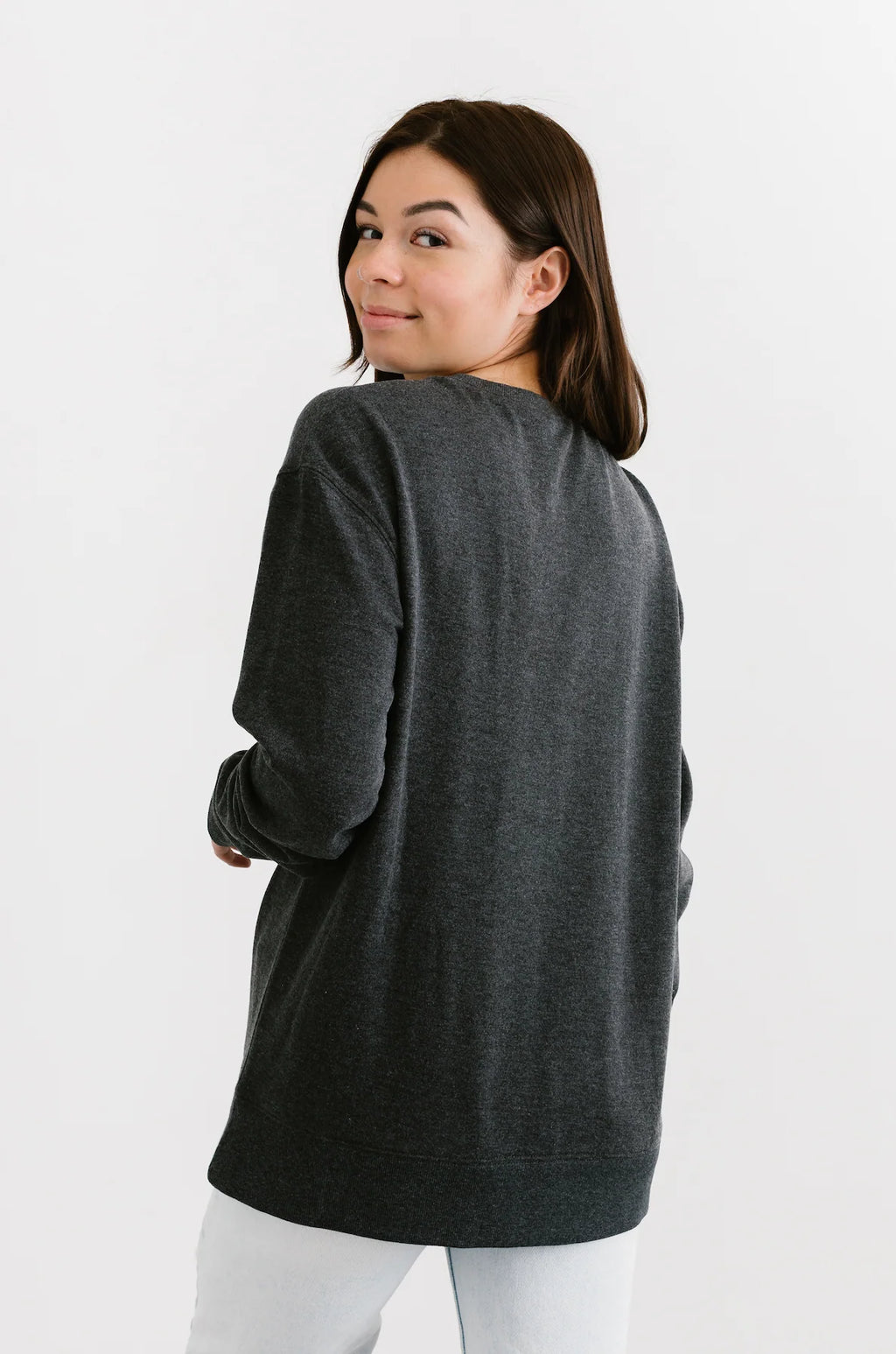 Sweet Sunday Sweater- Charcoal