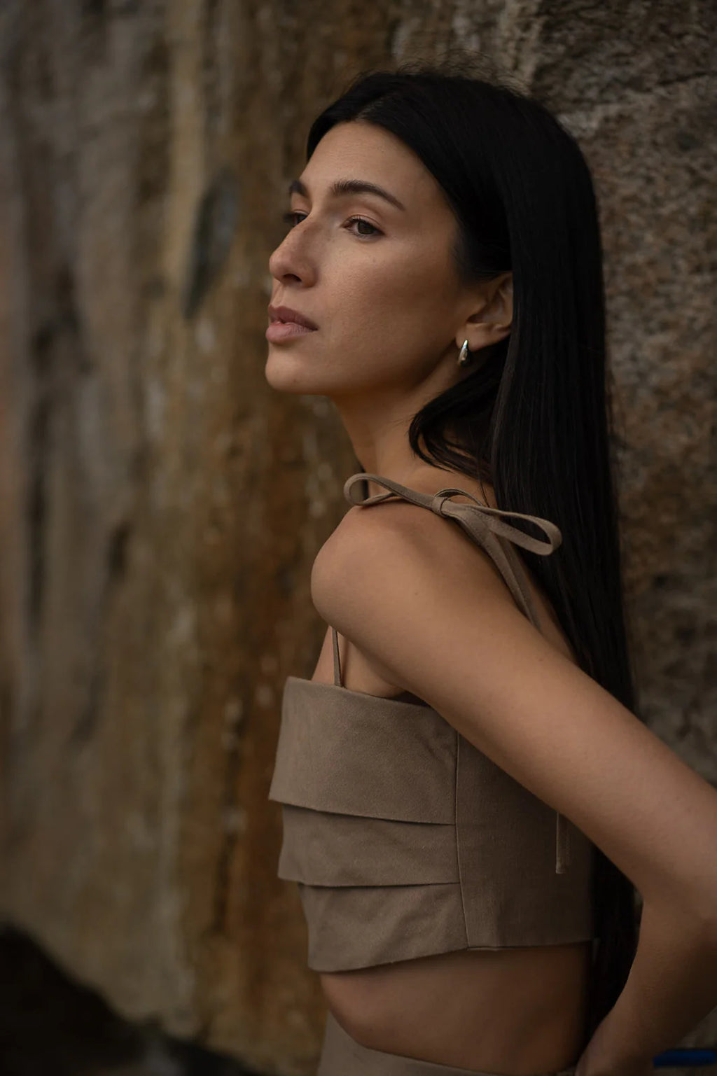 Richard Tie Top- Mocha