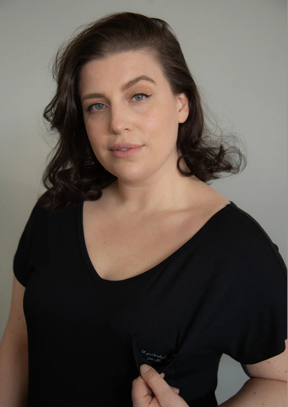 Let Your Beauty Shine From Within- Pocket Quote Tee