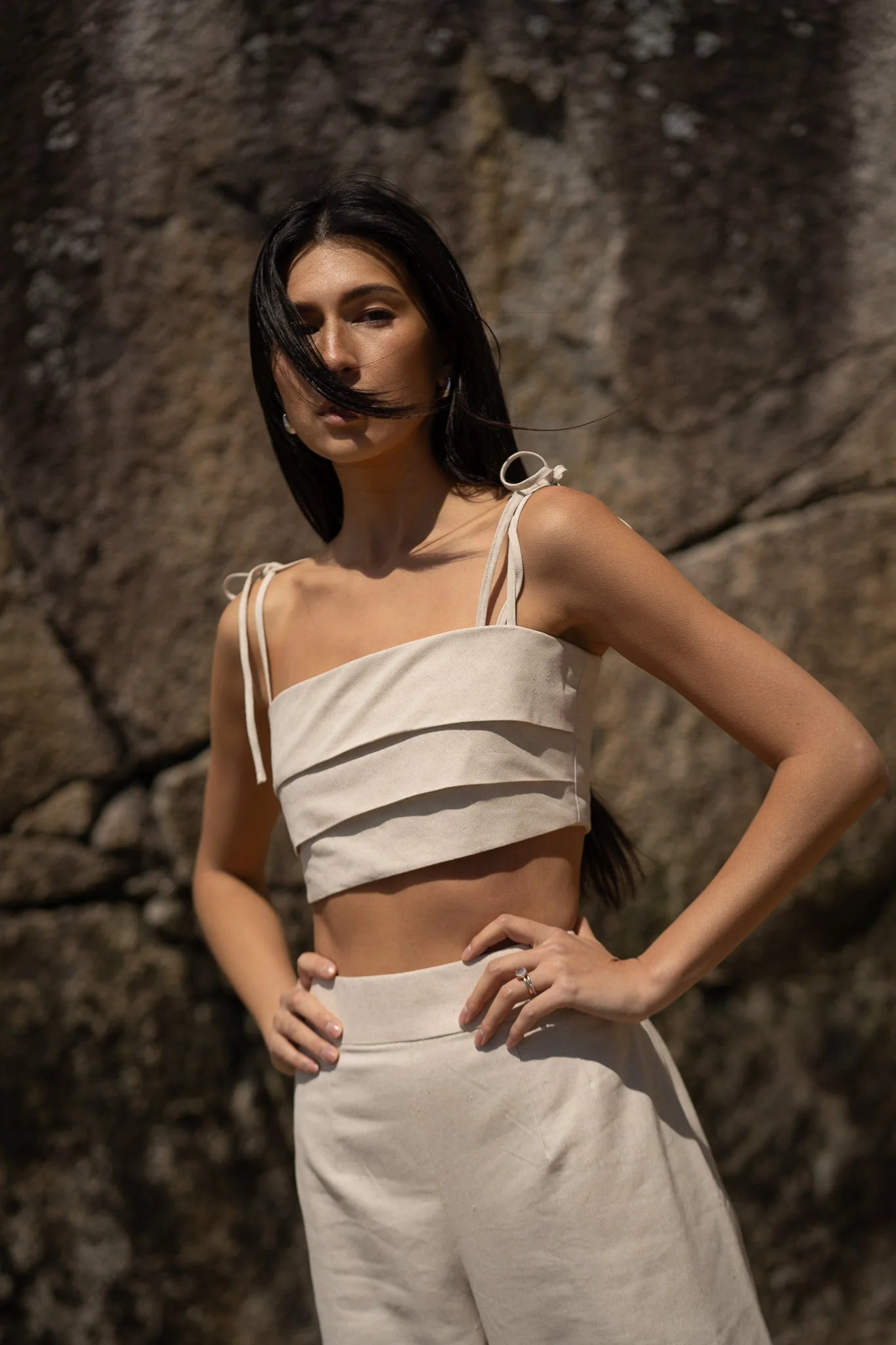 Richard Tie Top- White Birch