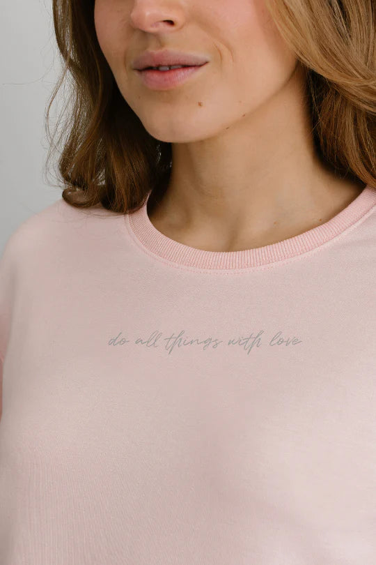 Sweet Sunday Sweater- Soft Pink