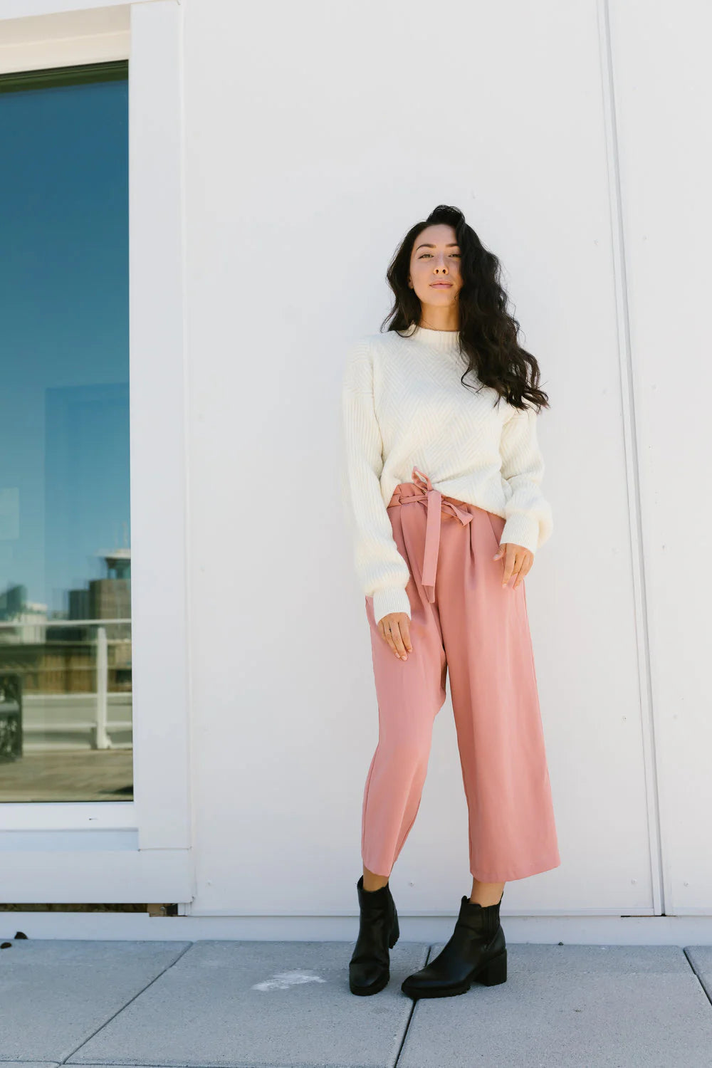 You Are Fearless- Cream Knit Sweater