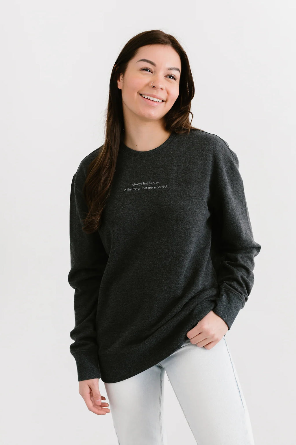 Sweet Sunday Sweater- Charcoal