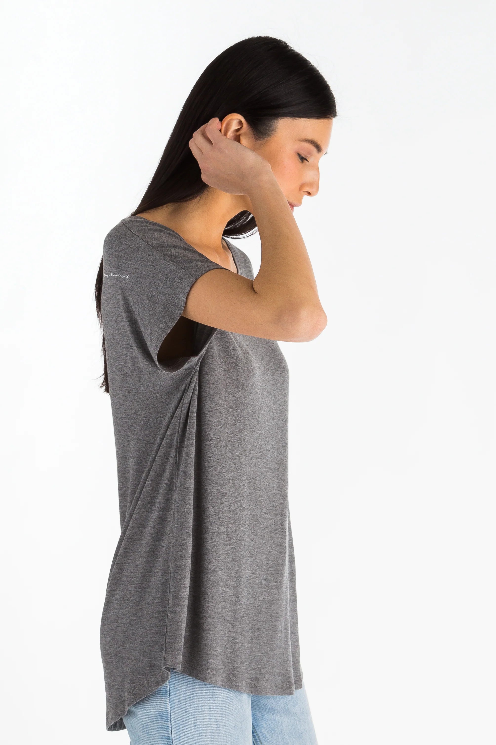 You are Worthy, Strong and Beautiful- Grey Tee