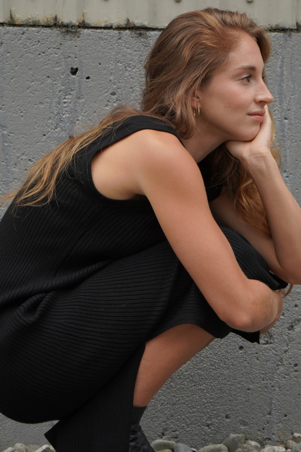 Jasper Dress in True Black