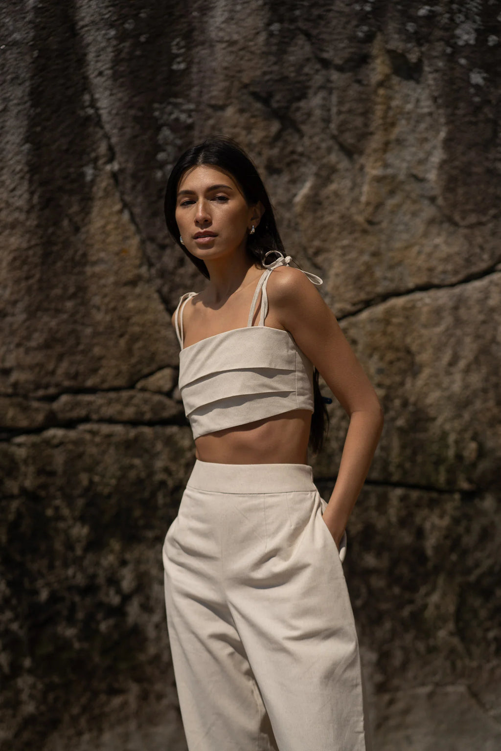 Richard Tie Top- White Birch