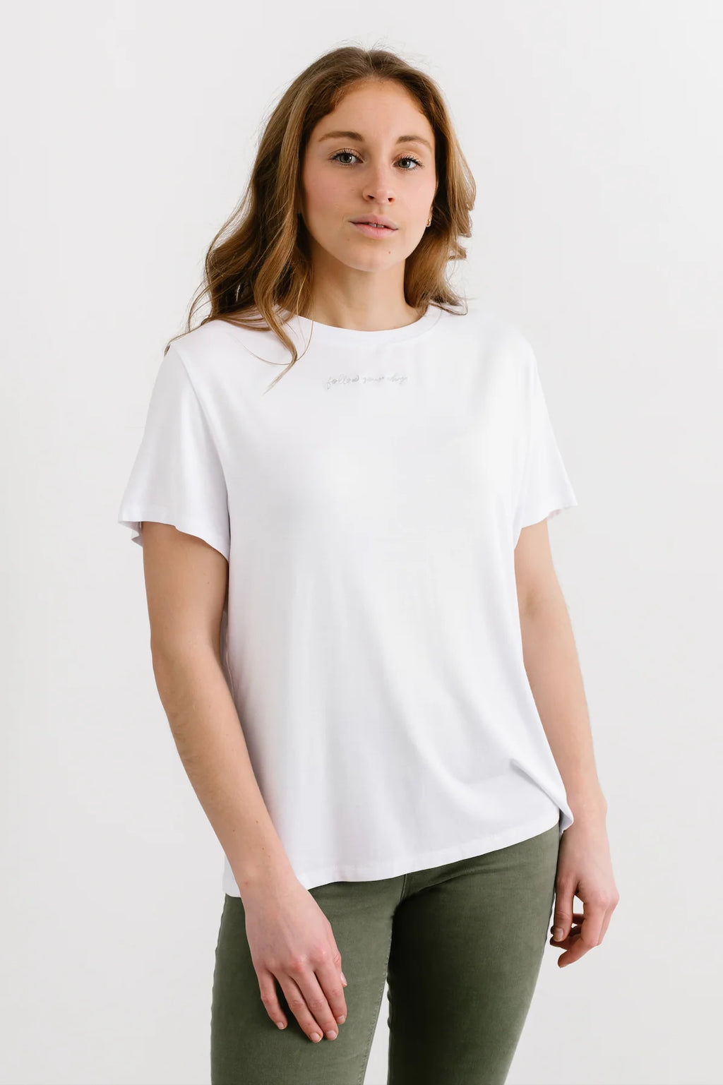 Follow Your Why Box Tee- White