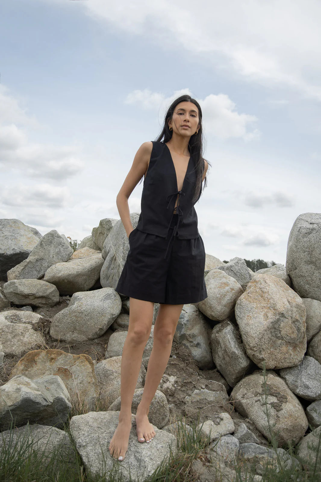 Reversible Kate Tank - Black