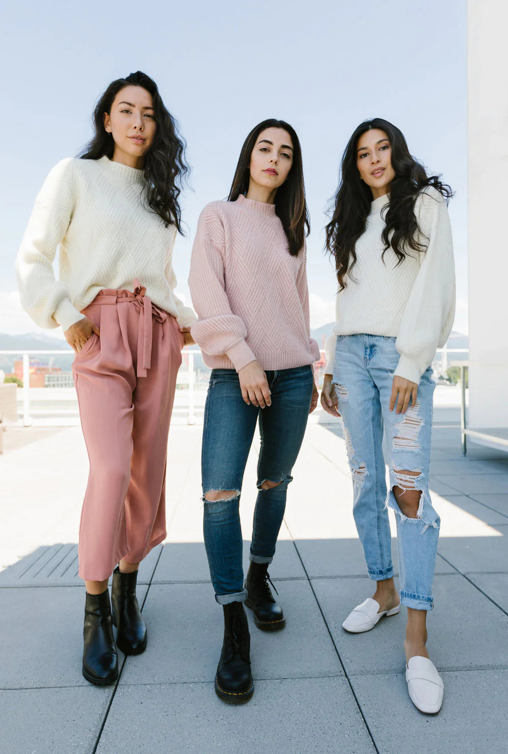 You Are Fearless- Cream Knit Sweater