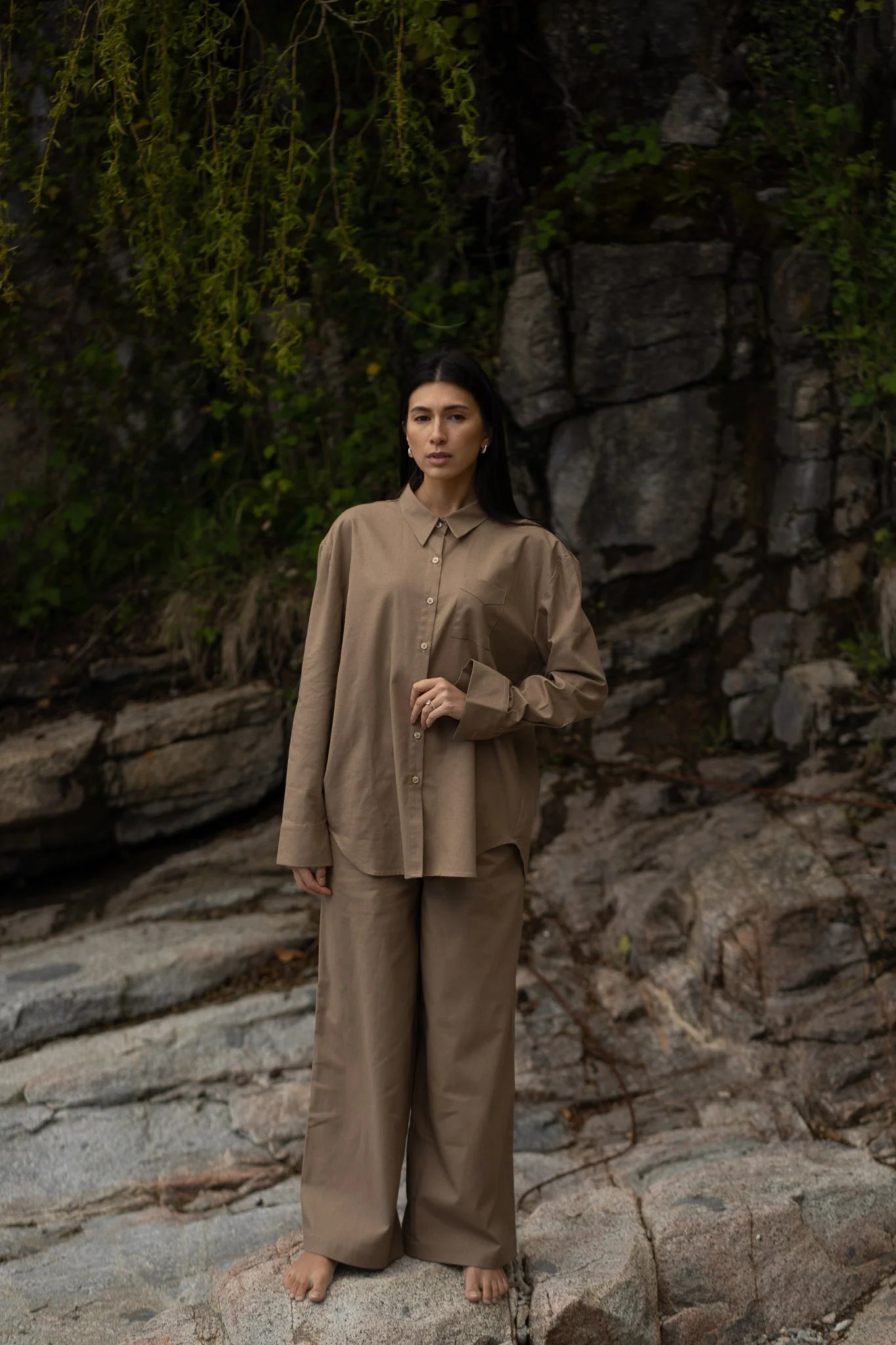 Jane Button Up- Mocha