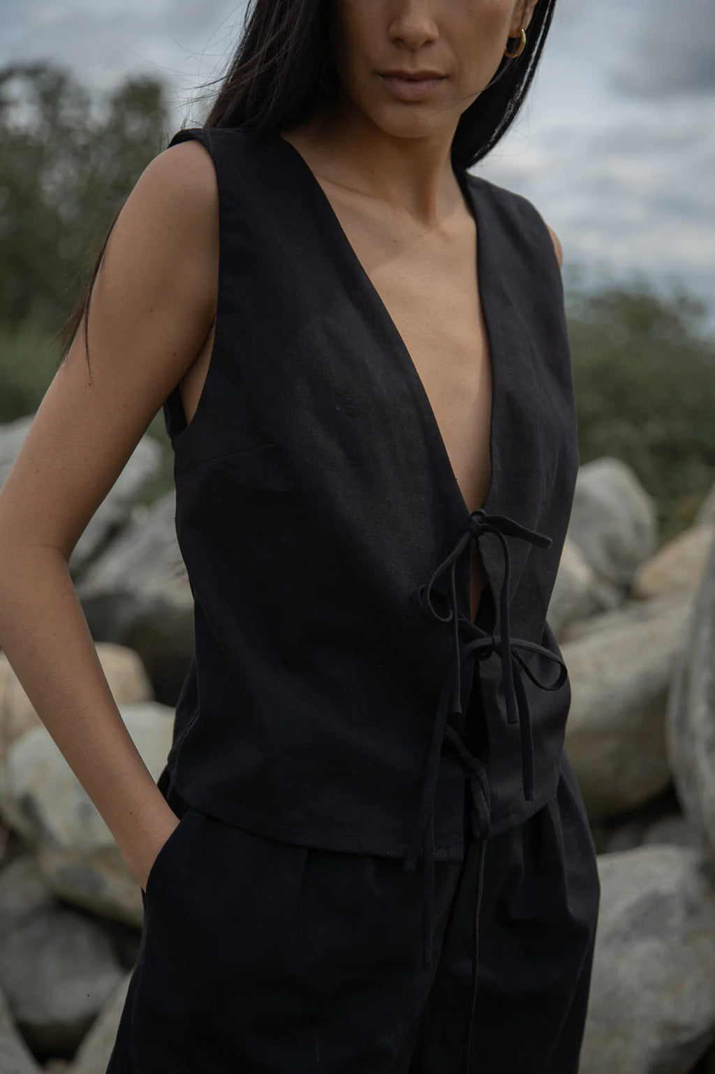 Reversible Kate Tank - Black