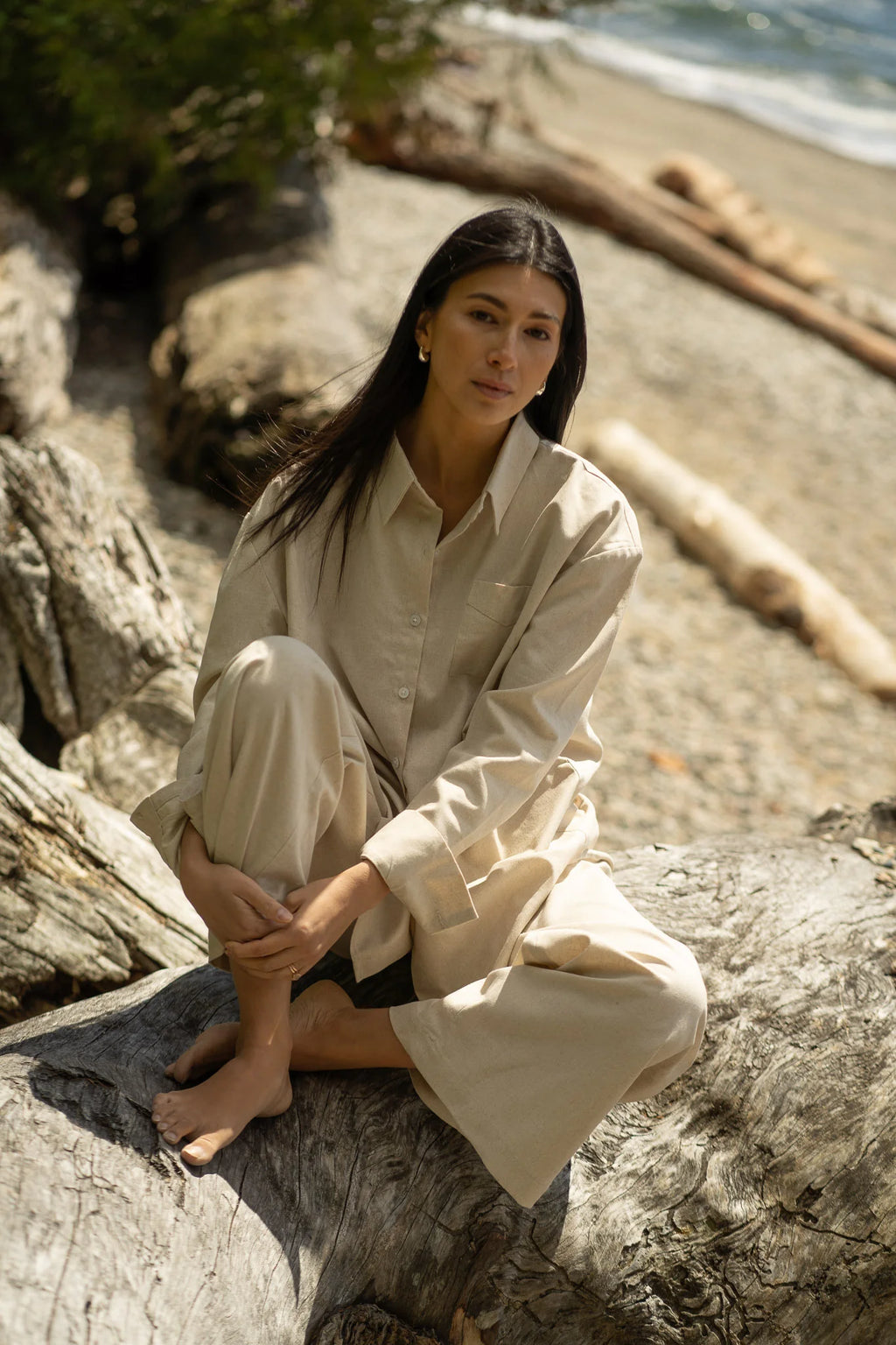 Jane Button Up- White Birch