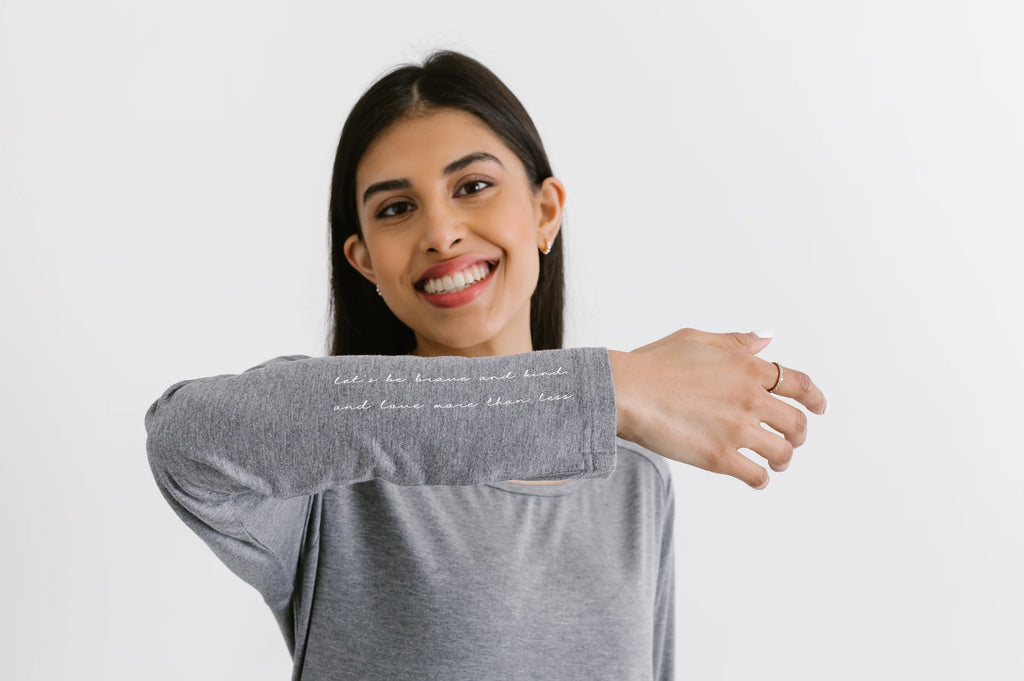 Brave & Kind - Long Sleeve Grey Shirt