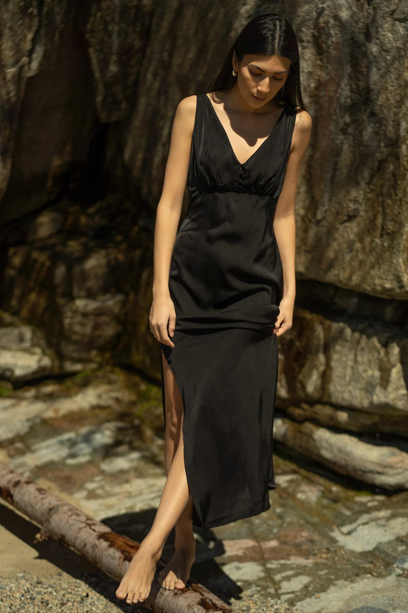 Jake Slip Dress- Black